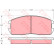 Bromsbeläggssats, skivbroms GDB365 TRW