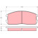 Bromsbeläggssats, skivbroms GDB365 TRW, miniatyr 2