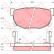 Bromsbeläggssats, skivbroms GDB368 TRW