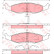 Bromsbeläggssats, skivbroms GDB4006 TRW