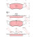 Bromsbeläggssats, skivbroms GDB4012 TRW