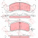 Bromsbeläggssats, skivbroms GDB4054 TRW