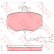 Bromsbeläggssats, skivbroms GDB461 TRW