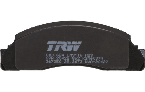 Bromsbeläggssats, skivbroms GDB624 TRW, bild 4