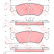 Bromsbeläggssats, skivbroms GDB768 TRW
