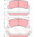 Bromsbeläggssats, skivbroms GDB871 TRW
