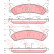 Bromsbeläggssats, skivbroms GDB896 TRW