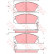 Bromsbeläggssats, skivbroms GDB925 TRW