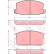 Bromsbeläggssats, skivbroms GDB954 TRW