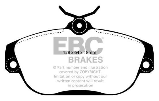 Bromsbeläggssats, skivbroms Greenstuff DP21095 EBC, bild 4