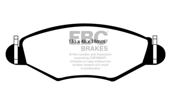 Bromsbeläggssats, skivbroms Greenstuff DP21366 EBC, bild 4