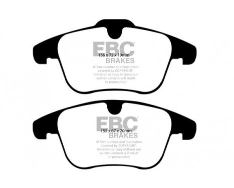 Bromsbeläggssats, skivbroms Greenstuff DP21932 EBC, bild 4