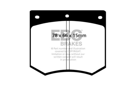 Bromsbeläggssats, skivbroms Greenstuff DP2291 EBC, bild 4
