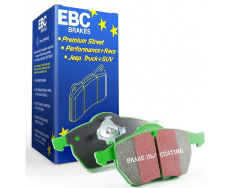Bromsbeläggssats, skivbroms Greenstuff DP62137 EBC