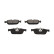 Bromsbeläggssats, skivbroms KBP-10063 Kavo parts
