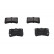 Bromsbeläggssats, skivbroms KBP-1510 Kavo parts, miniatyr 2