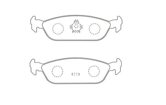 Bromsbeläggssats, skivbroms KBP-1517 Kavo parts, bild 2