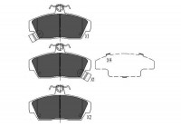 Bromsbeläggssats, skivbroms KBP-2023 Kavo parts
