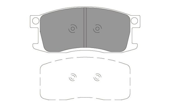 Bromsbeläggssats, skivbroms KBP-2054 Kavo parts