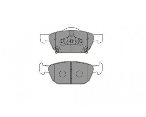 Bromsbeläggssats, skivbroms KBP-2067 Kavo parts