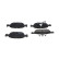 Bromsbeläggssats, skivbroms KBP-2067 Kavo parts, miniatyr 3