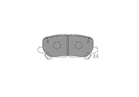 Bromsbeläggssats, skivbroms KBP-2072 Kavo parts