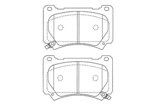 Bromsbeläggssats, skivbroms KBP-3051 Kavo parts