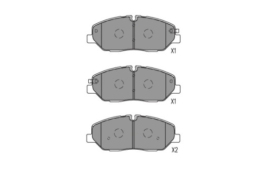 Bromsbeläggssats, skivbroms KBP-3056 Kavo parts