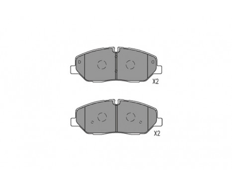 Bromsbeläggssats, skivbroms KBP-3057 Kavo parts