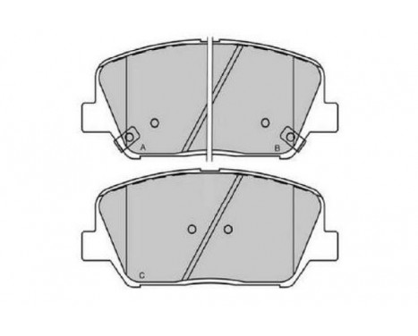 Bromsbeläggssats, skivbroms KBP-3060 Kavo parts