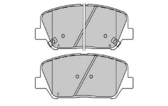 Bromsbeläggssats, skivbroms KBP-3060 Kavo parts