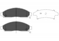 Bromsbeläggssats, skivbroms KBP-3513 Kavo parts