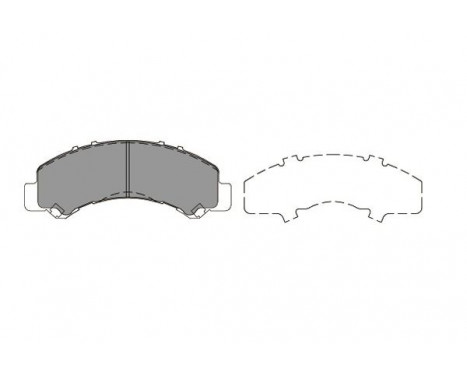 Bromsbeläggssats, skivbroms KBP-3517 Kavo parts