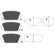 Bromsbeläggssats, skivbroms KBP-4019 Kavo parts