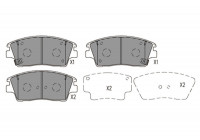 Bromsbeläggssats, skivbroms KBP-4030 Kavo parts