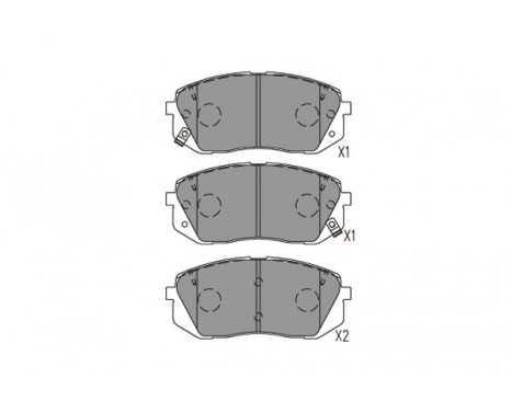 Bromsbeläggssats, skivbroms KBP-4031 Kavo parts