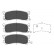 Bromsbeläggssats, skivbroms KBP-4543 Kavo parts