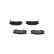 Bromsbeläggssats, skivbroms KBP-4543 Kavo parts, miniatyr 4