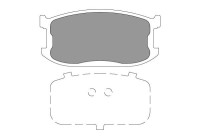 Bromsbeläggssats, skivbroms KBP-4565 Kavo parts