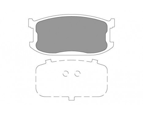 Bromsbeläggssats, skivbroms KBP-4565 Kavo parts