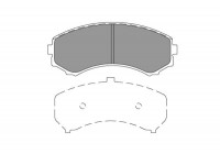 Bromsbeläggssats, skivbroms KBP-4567 Kavo parts