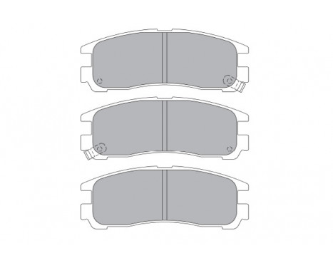 Bromsbeläggssats, skivbroms KBP-5509 Kavo parts