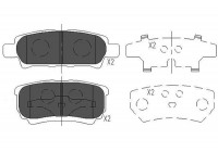 Bromsbeläggssats, skivbroms KBP-5518 Kavo parts