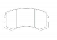 Bromsbeläggssats, skivbroms KBP-5537 Kavo parts