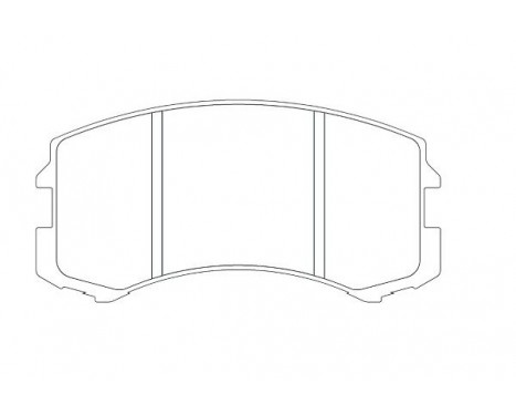 Bromsbeläggssats, skivbroms KBP-5537 Kavo parts