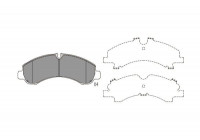 Bromsbeläggssats, skivbroms KBP-5552 Kavo parts