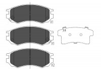 Bromsbeläggssats, skivbroms KBP-6531 Kavo parts