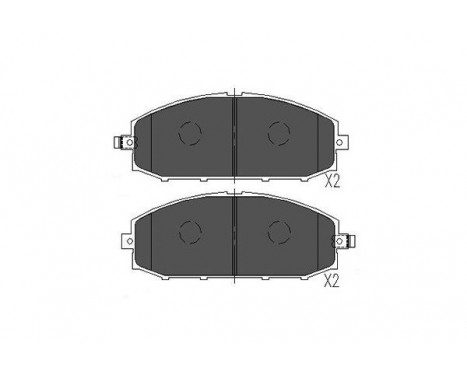 Bromsbeläggssats, skivbroms KBP-6540 Kavo parts