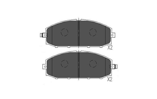 Bromsbeläggssats, skivbroms KBP-6540 Kavo parts