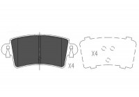 Bromsbeläggssats, skivbroms KBP-6564 Kavo parts